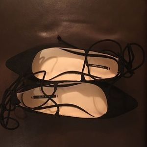 Zara Strappy Ballet Flats